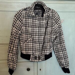 Beverly Hills Polo Club Black and White‎ Bomber Jacket